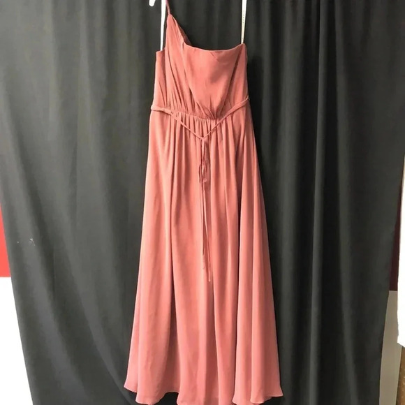 One Shoulder Azazie Bridesmaids Dress‎ - Picture 1 of 5